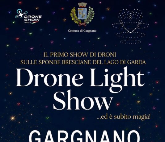 Locandina del Drone Light Show di Gargnano