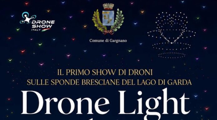 Locandina del Drone Light Show di Gargnano