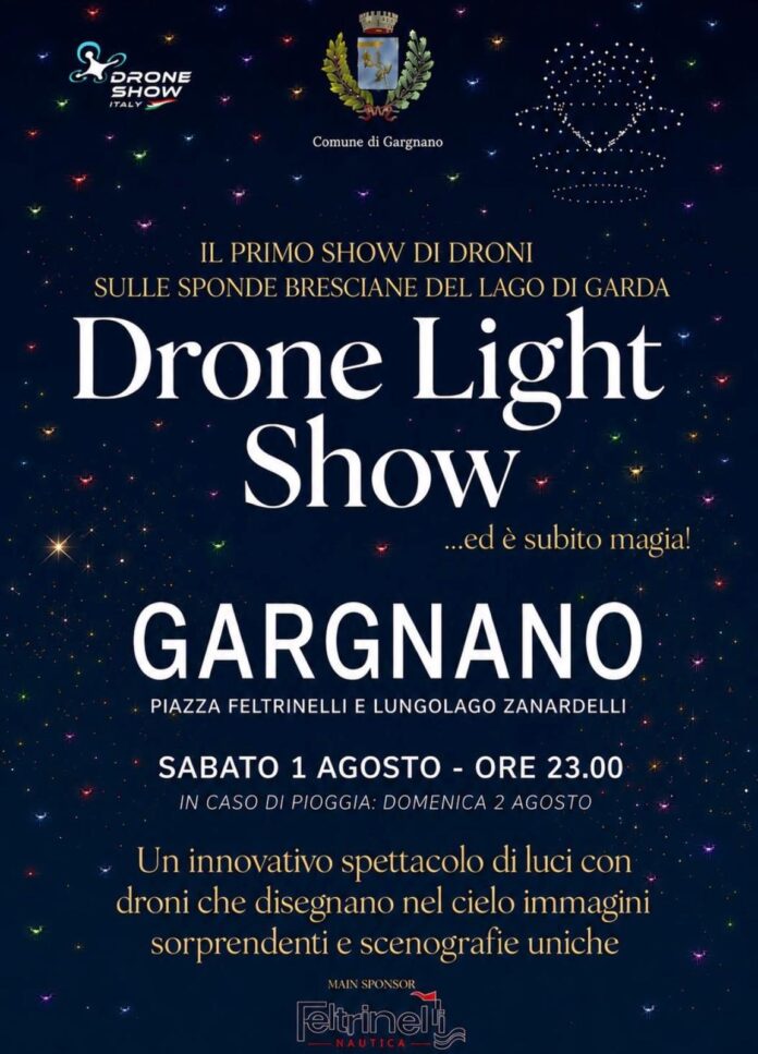 Locandina del Drone Light Show di Gargnano