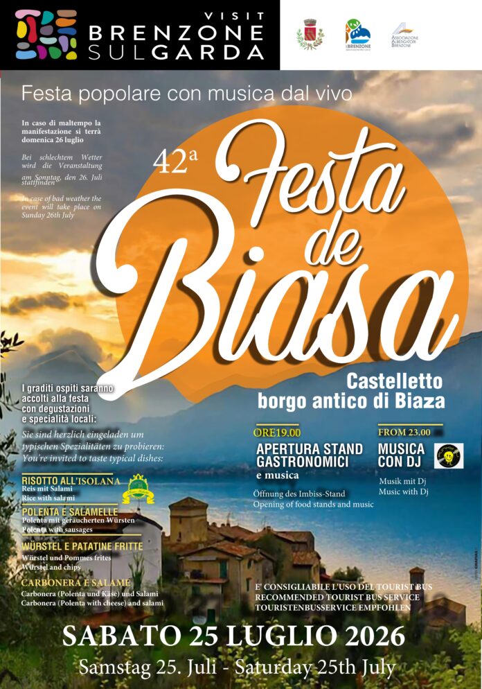 Locandina della Festa de Biasa 2026