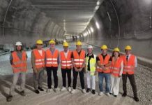 Interno del cantiere della galleria Loppio-Busa