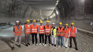 Interno del cantiere della galleria Loppio-Busa