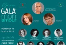Gran Galà Mon Amour a Montichiari, omaggio a Carla Fracci con étoile internazionali Locandina del Gran Galà Mon Amour a Montichiari dedicato a Carla Fracci.