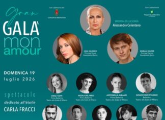 Gran Galà Mon Amour a Montichiari, omaggio a Carla Fracci con étoile internazionali Locandina del Gran Galà Mon Amour a Montichiari dedicato a Carla Fracci.