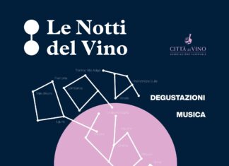 Locandina ufficiale de Le Notti del Vino 2026 alla Rocca di Lonato del Garda