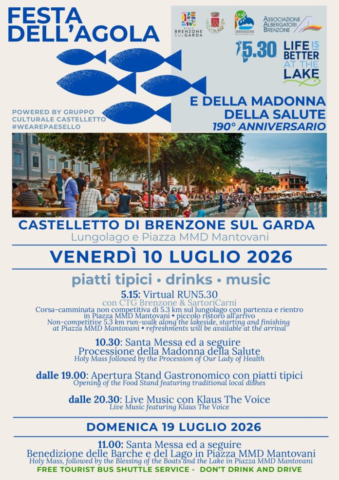 Locandina della Festa dell'Agola a Castelletto di Brenzone