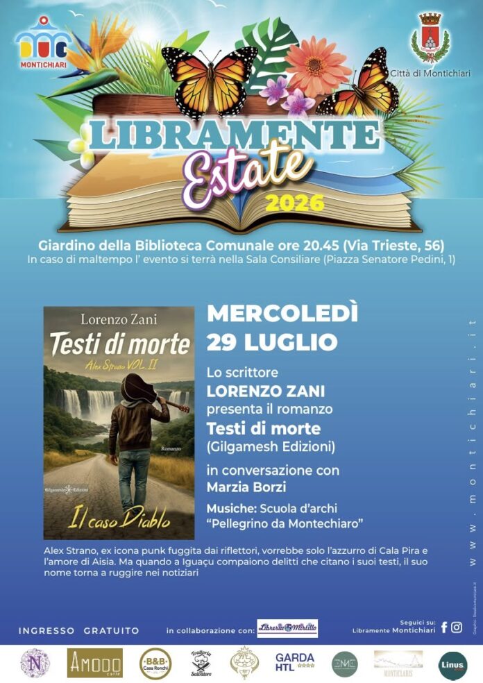 Immagine di Montichiari, Libramente Estate chiude con lo scrittore Lorenzo Zani