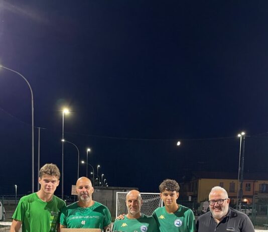 La squadra Peter Pan vincitrice del torneo di calcio tennis a Campagna di Lonato