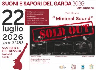 Locandina di Minimal Sound del Trio Fluxus all'Isola del Garda