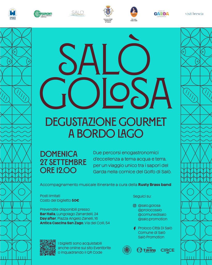 Salò Golosa, a Salò torna la maratona gastronomica sul Garda