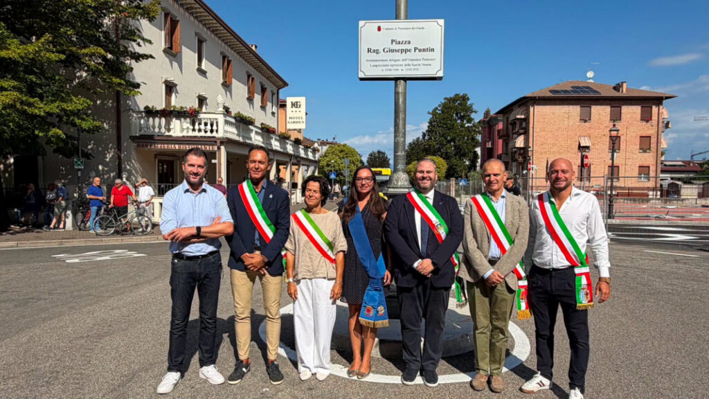 Immagine di A Giuseppe Puntin intitolato il piazzale della stazione ferroviaria di Peschiera