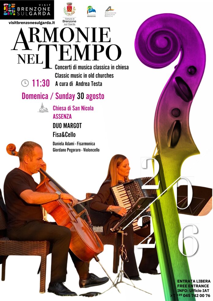 Immagine di Armonie nel Tempo, concerto del Duo Margot ad Assenza