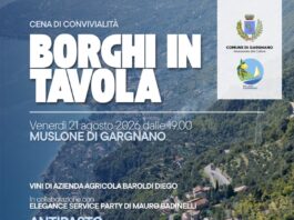 Locandina di Borghi in Tavola a Muslone di Gargnano