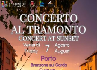 Brenzone, mercatino, mercato e concerto al tramonto il 6 e 7 agosto Concerto al tramonto a Porto di Brenzone