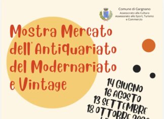 A Gargnano torna la mostra mercato di antiquariato, modernariato e vintage Locandina della mostra mercato dell'antiquariato, modernariato e vintage a Gargnano