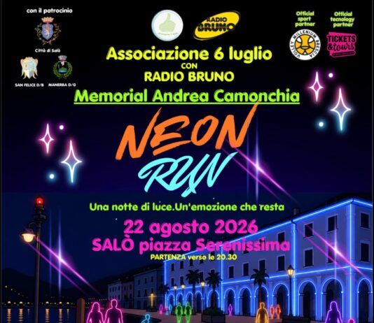 Manifesto della Neon Run a Salò