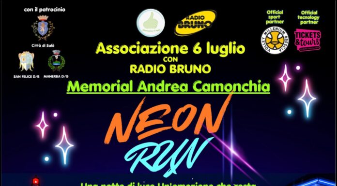 Manifesto della Neon Run a Salò