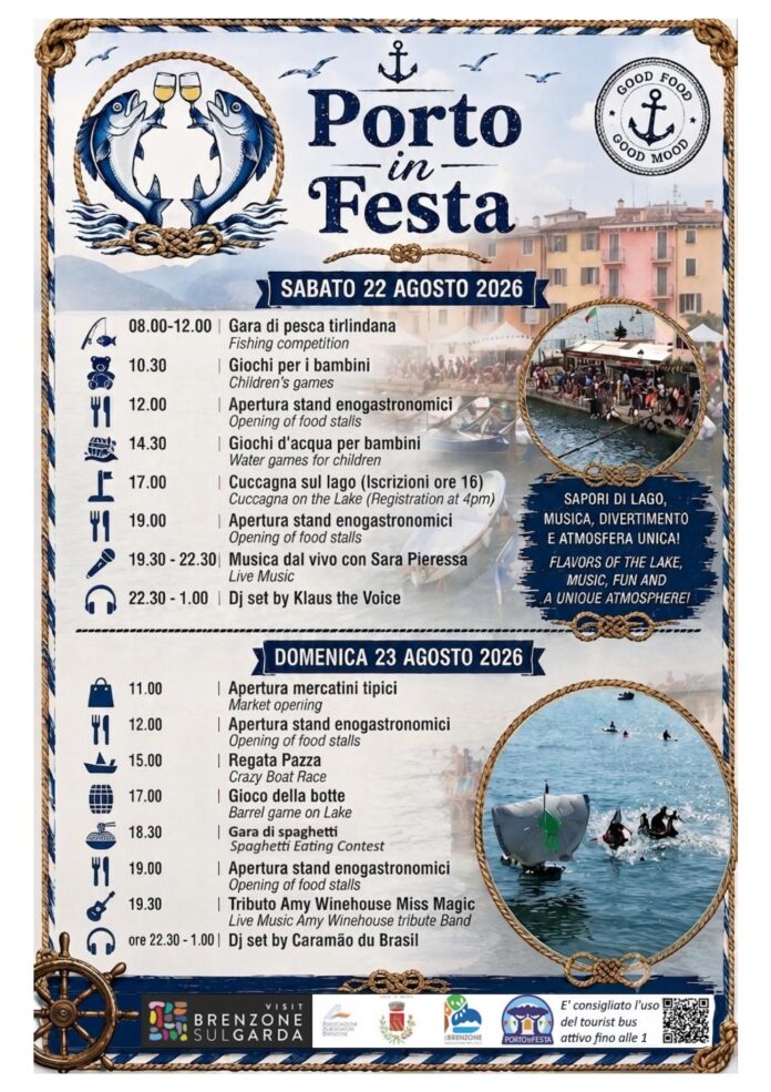 Immagine di Porto in Festa torna a Brenzone il 22 e 23 agosto