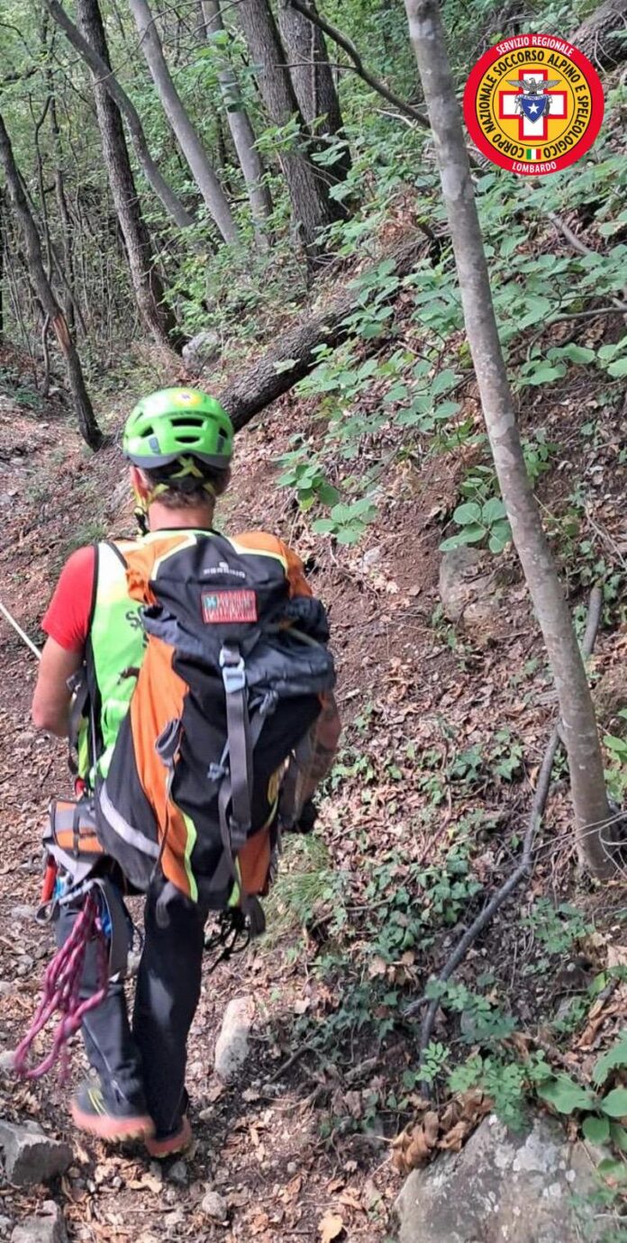 Immagine di Soccorso alpino a Salò, donna ferita sui monti sopra la Corna