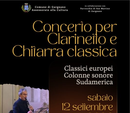A Gargnano un concerto per clarinetto e chitarra classica Immagine di A Gargnano un concerto per clarinetto e chitarra classica