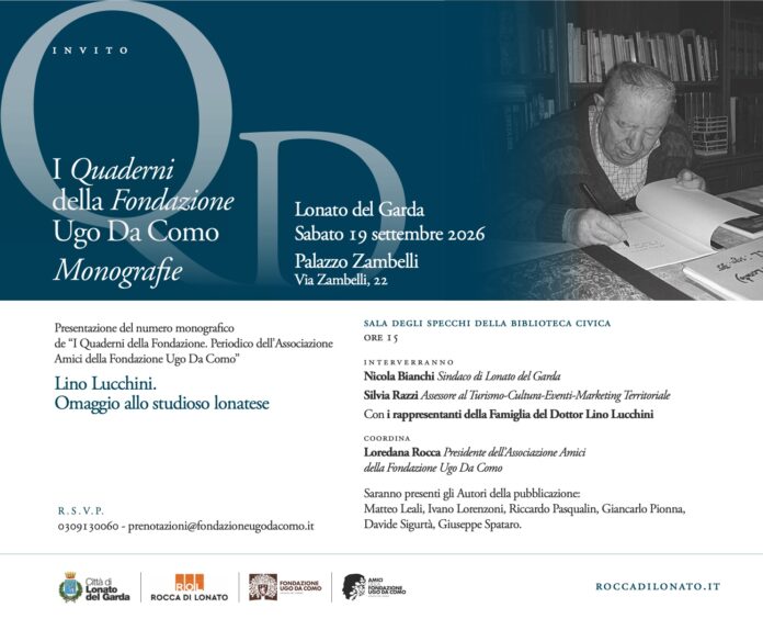 Immagine di A Lonato del Garda l'omaggio allo studioso Lino Lucchini