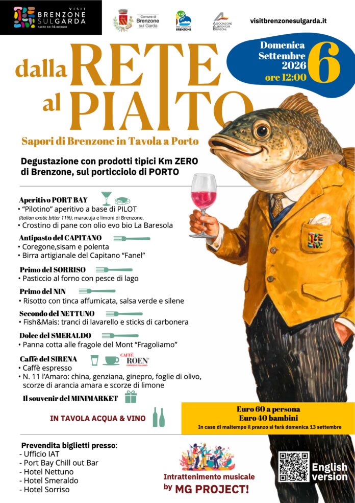 Immagine di A Porto il pranzo sul porticciolo con i Sapori di Brenzone
