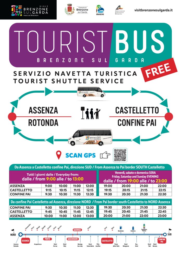 Immagine di Brenzone, Tourist Bus gratuito attivo anche la sera nel fine settimana