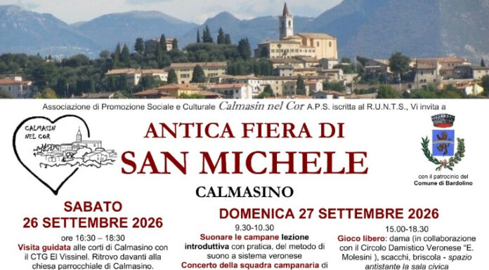 Immagine di Calmasino accende l'Antica Fiera di San Michele: sabato 26 e domenica 27 settembre tra storia e tradizione