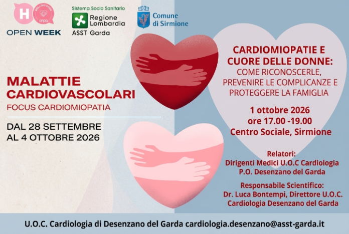 Cardiomiopatie e prevenzione cardiovascolare dedicata alle donne a Sirmione