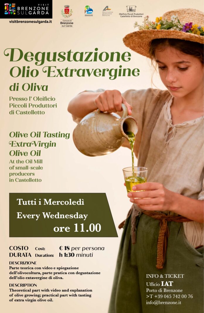 Immagine di Degustazione di olio extravergine a Castelletto di Brenzone mercoledì 9 settembre