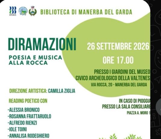 Diramazioni, poesia e musica alla Rocca di Manerba sabato 26 settembre