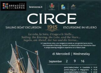 Escursione in veliero a Brenzone mercoledì 30 settembre Immagine di Escursione serale in veliero sul Garda mercoledì 30 settembre a Brenzone