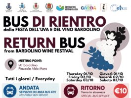 Immagine di Festa dell'Uva e del Vino di Bardolino, bus di rientro notturni dal 1 al 3 ottobre