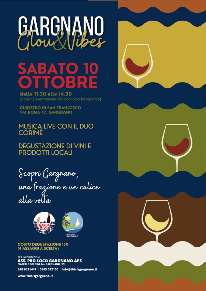 Immagine di Gargnano, Glou & Vibes: degustazione di vino e musica al Chiostro di San Francesco