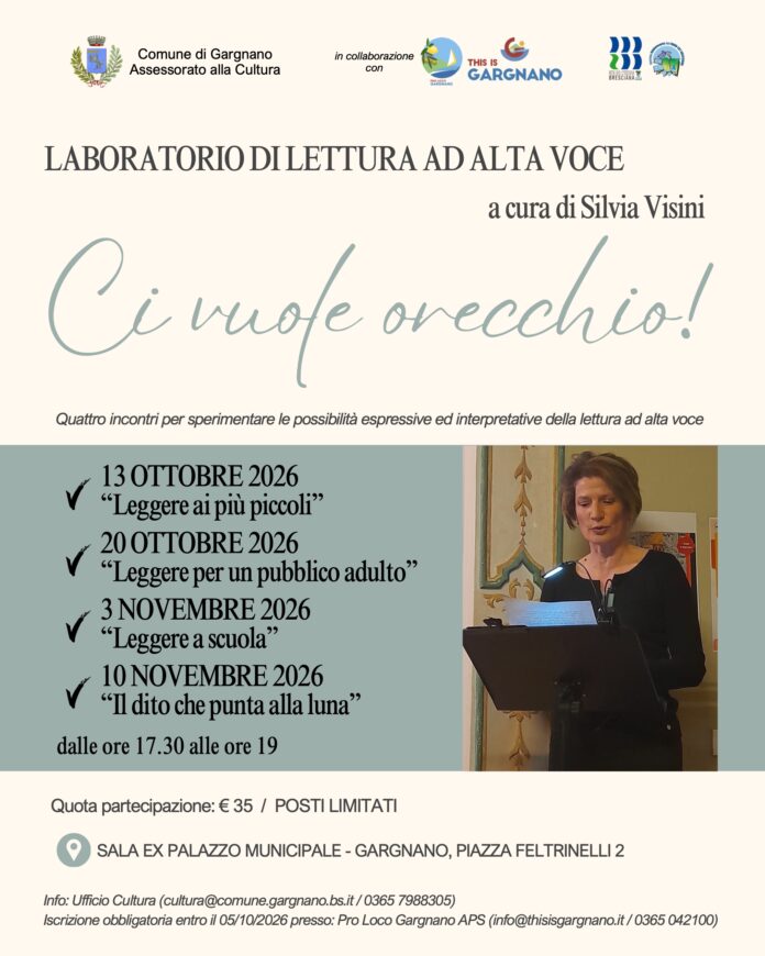 Immagine di Laboratorio di lettura ad alta voce a Gargnano da ottobre