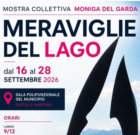 Mostra d’arte a Moniga del Garda celebra il lago di Garda locandina
