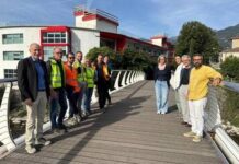 Sopralluogo al cantiere sulla Sarca ad Arco