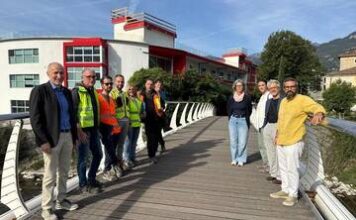 Sopralluogo al cantiere sulla Sarca ad Arco