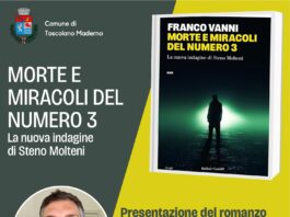 Toscolano Maderno, la presentazione di ‘Morte e miracoli del numero 3’ di Steno Molteni Immagine di Toscolano Maderno, la presentazione di 'Morte e miracoli del numero 3' di Steno Molteni