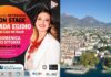 Manifesto di On Stage con Ada Egidio nel cortile del Museo Alto Garda a Riva del Garda