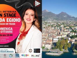 Ada Egidio di Cash or Trash a Riva del Garda domenica 25 ottobre Manifesto di On Stage con Ada Egidio nel cortile del Museo Alto Garda a Riva del Garda