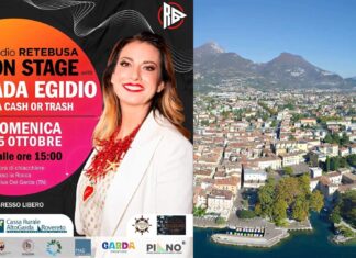 Ada Egidio di Cash or Trash a Riva del Garda domenica 25 ottobre Manifesto di On Stage con Ada Egidio nel cortile del Museo Alto Garda a Riva del Garda
