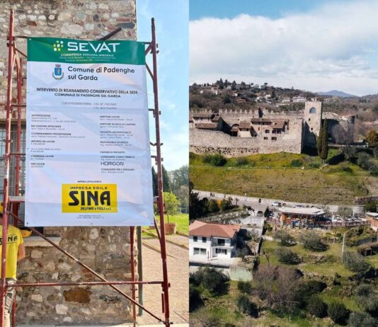 Opera di risanamento conservativo a Palazzo Barbieri, sede del Comune di Padenghe sul Garda