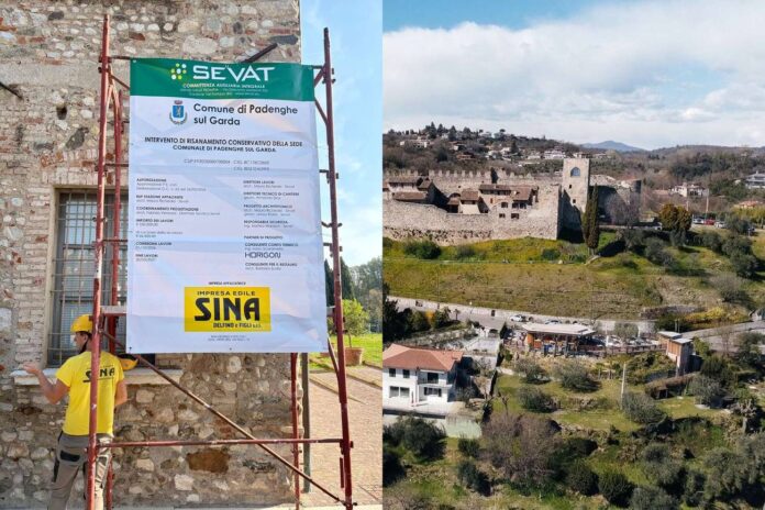 Opera di risanamento conservativo a Palazzo Barbieri, sede del Comune di Padenghe sul Garda