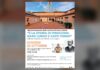 Manifesto di Collodi e Pinocchio alla Casa Bianca di Montichiari con edificio e personaggi