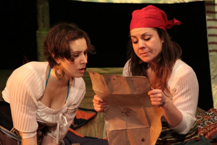 Scena dello spettacolo «Come fu che la iena» del Teatro delle Quisquilie
