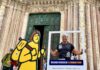 Cristian Coletti chiude la Francigena Ultramarathon: 130 km a piedi da Siena ad Acquapendente Cristian Coletti a Siena davanti al Duomo con la cornice della Walking Francigena Ultramarathon