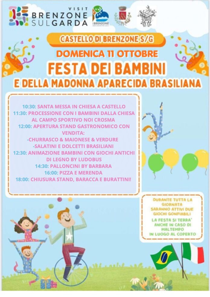 Immagine di Festa dei bambini e della Madonna Aparecida Brasiliana a Brenzone domenica 11 ottobre