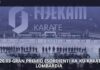 Garda Karate Team, bronzo al Gran Premio Giovanissimi a Brembate di Sopra Scena di gara nel palazzetto dello sport a Brembate di Sopra con atleti in posizioni di partenza