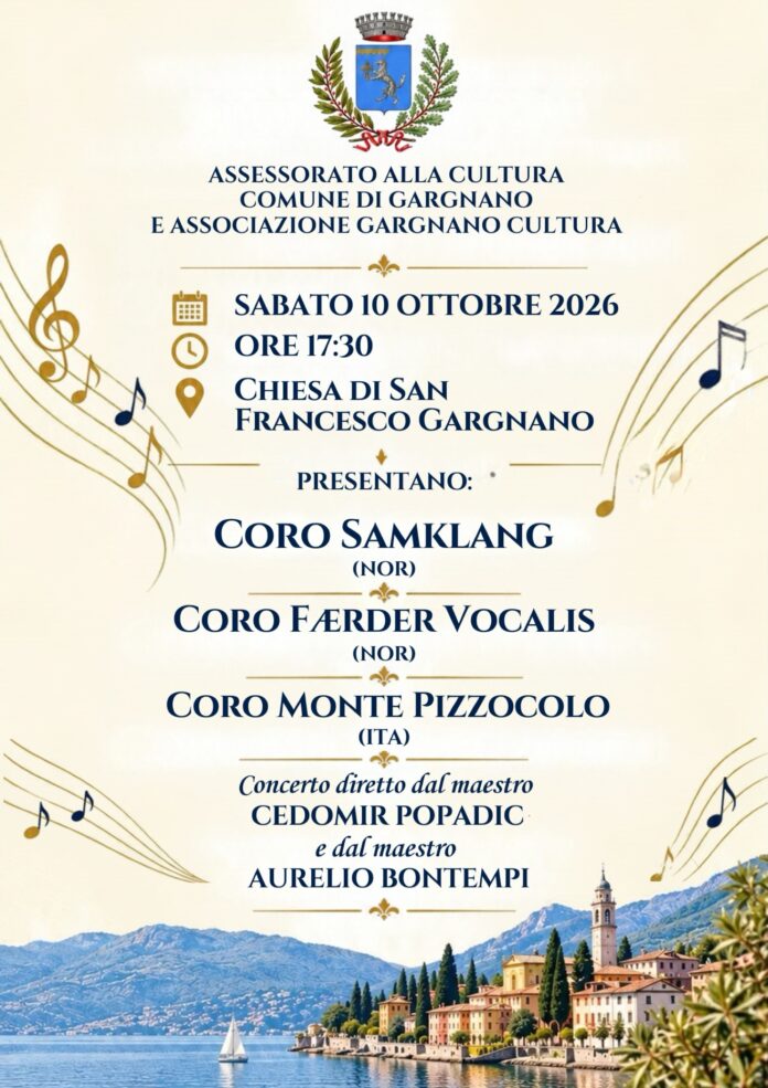 Immagine di Gargnano, concerto dei cori norvegesi Samklang e Faerder Vocalis